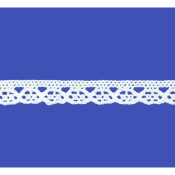 Koronka bawełniana 13mm BIAŁA (op.25m)